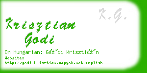 krisztian godi business card